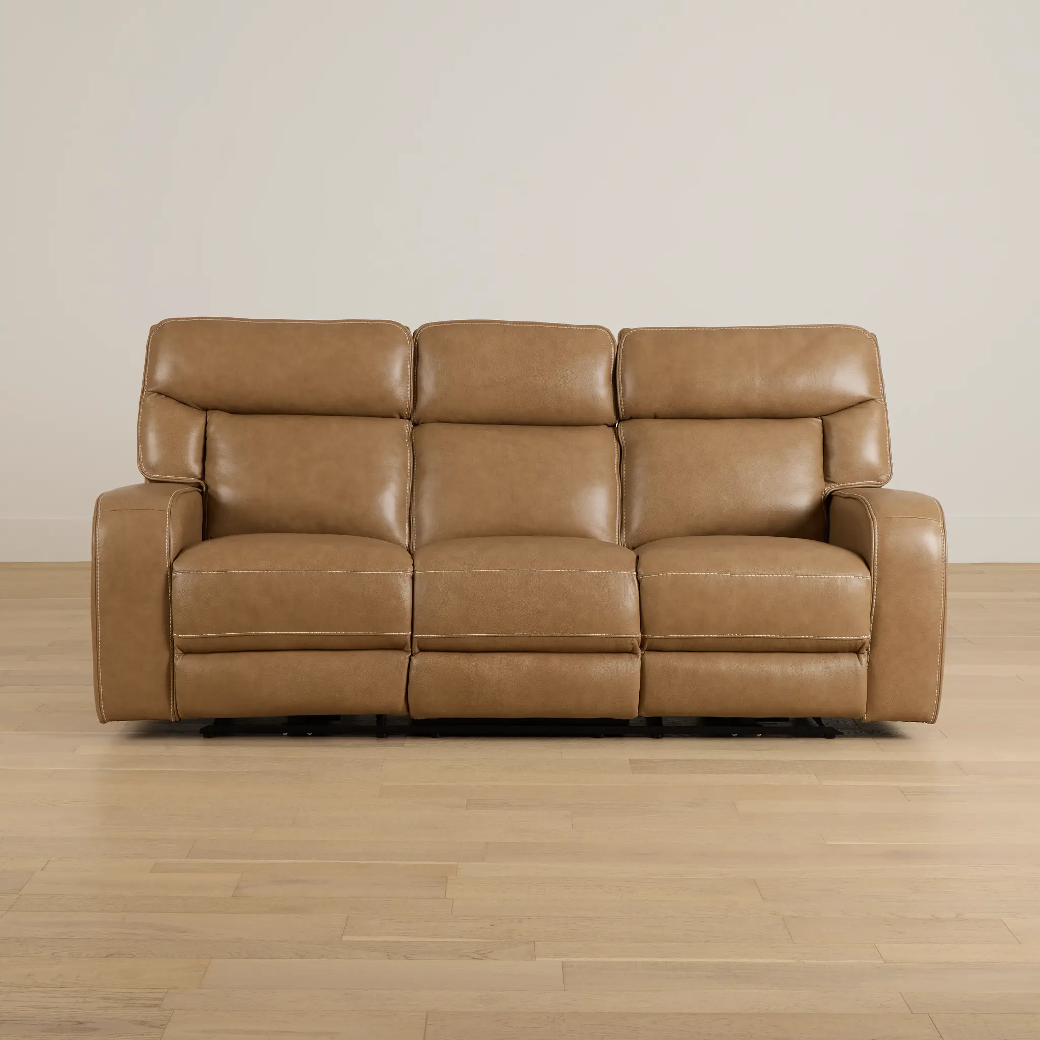 Jasper Light Brown Leather Power Reclining Sofa Jasper Light Brown Leather Power Reclining Sofa
