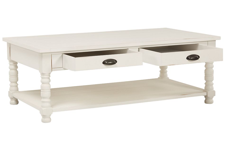 Bobbin White Coffee Table Living Room Coffee Tables City Furniture