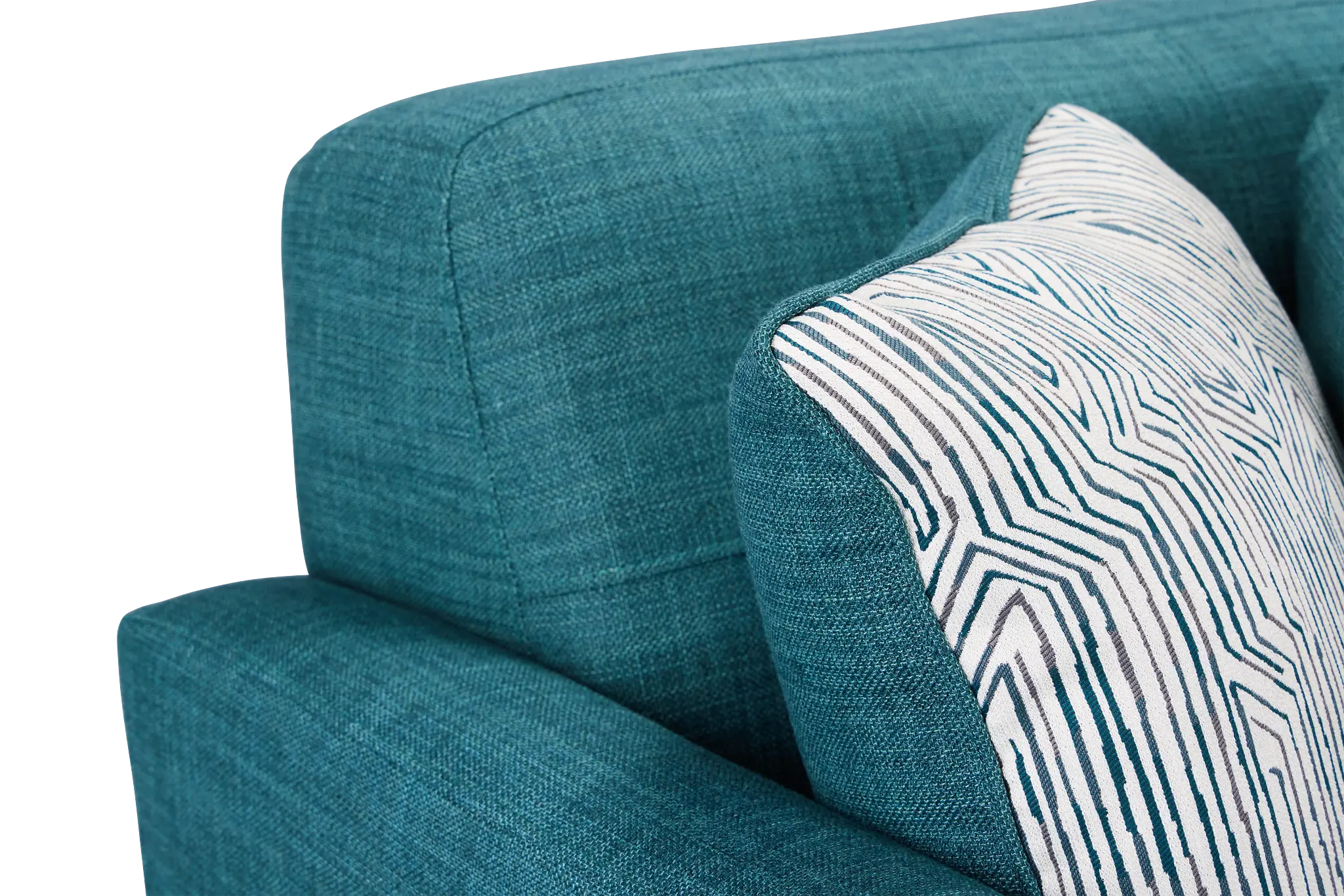 Raya Dark Teal Fabric Chaise Sectional Raya Dark Teal Fabric Chaise Sectional