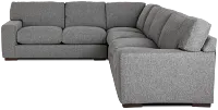 Veronica Dark Gray Down Large Two-arm Sectional