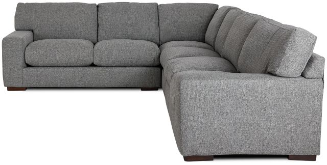 Veronica Dark Gray Down Large Two-arm Sectional (2)
