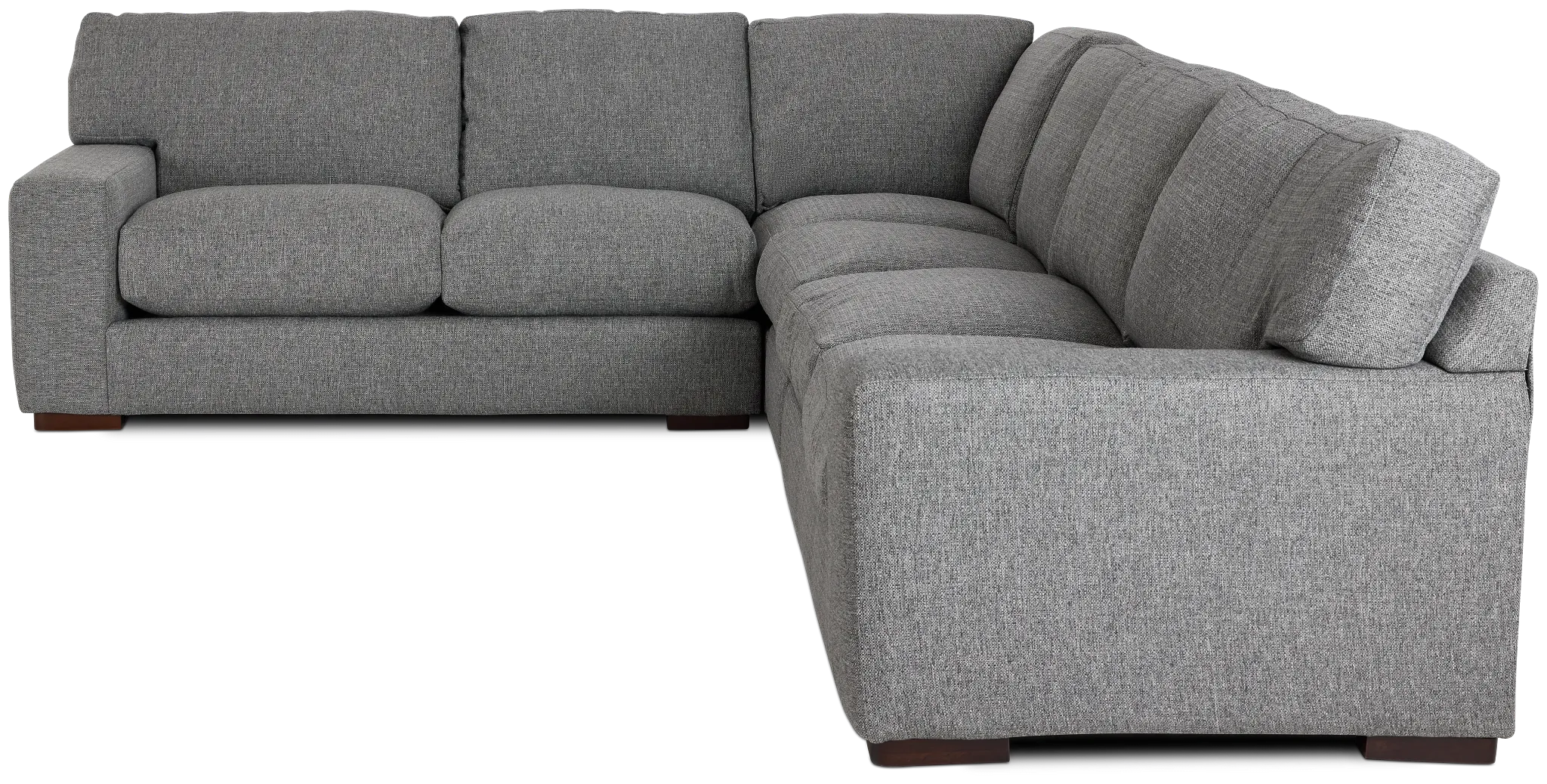 Veronica Dark Gray Down Large Two-arm Sectional