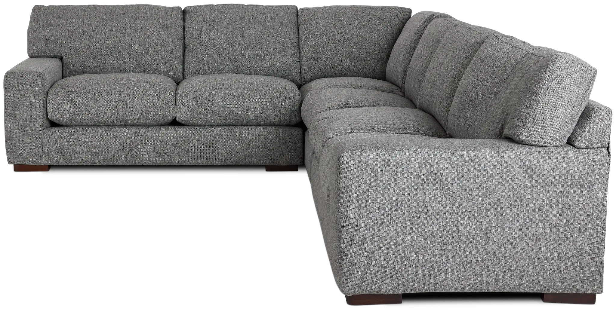 Veronica Dark Gray Down Large Two-arm Sectional Veronica Dark Gray Down Large Two-arm Sectional
