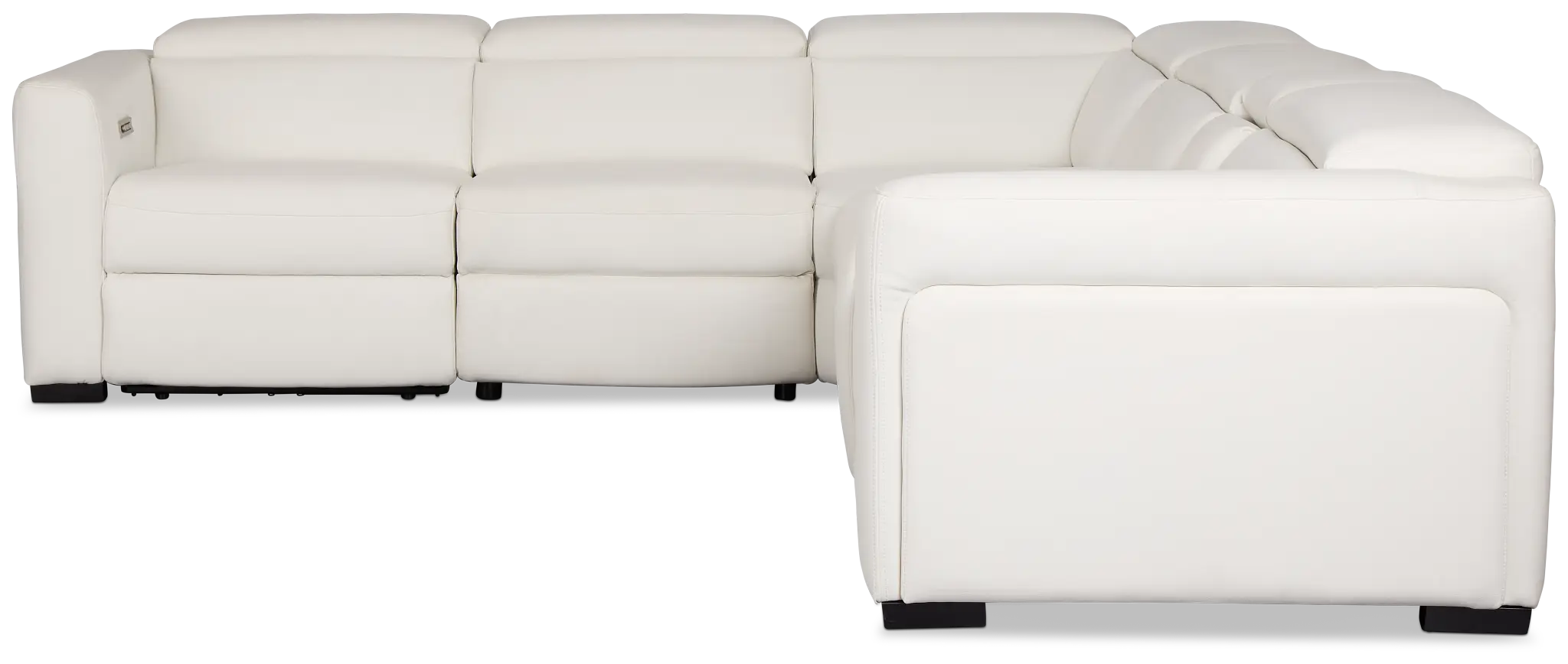 Melody White Micro Medium Triple Power 2-arm Sectional Melody White Micro Medium Triple Power 2-arm Sectional
