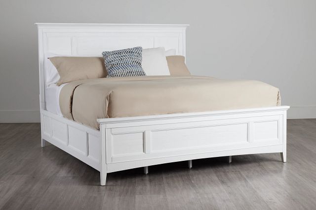 Heron Cove White Panel Bed