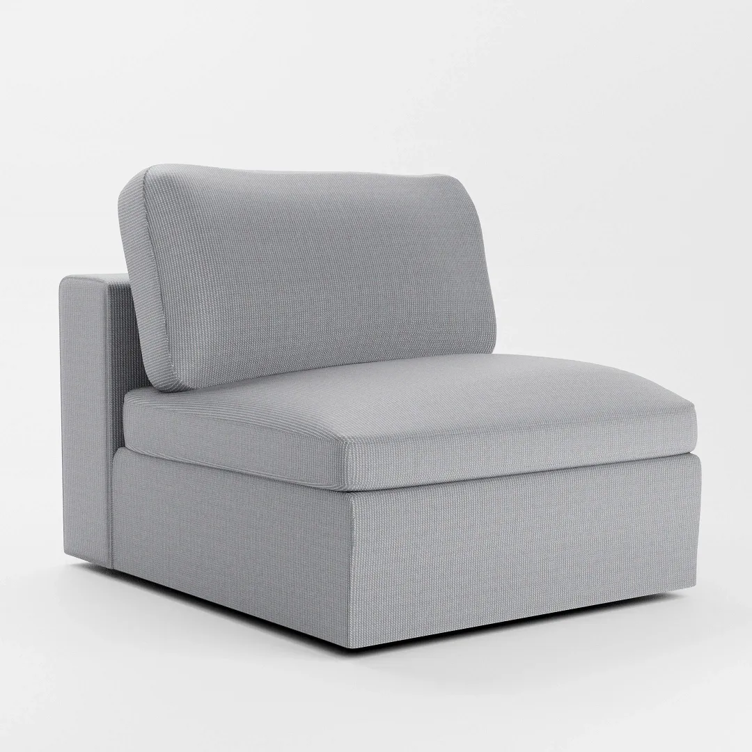 Destin Lucy Gray Fabric Swivel Chair