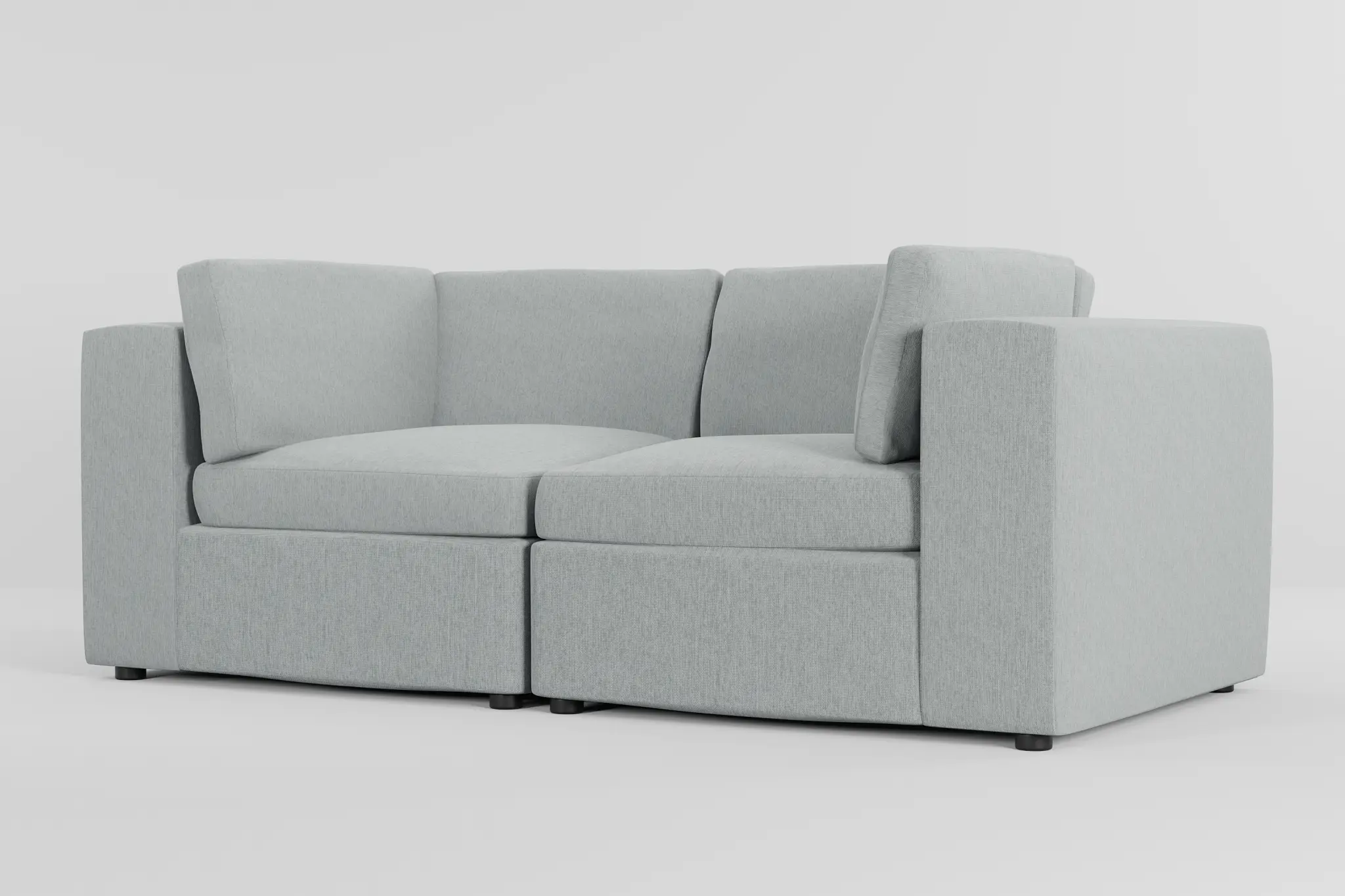 Destin Elevation Light Green Fabric 2-piece Modular Sofa Destin Elevation Light Green Fabric 2-piece Modular Sofa