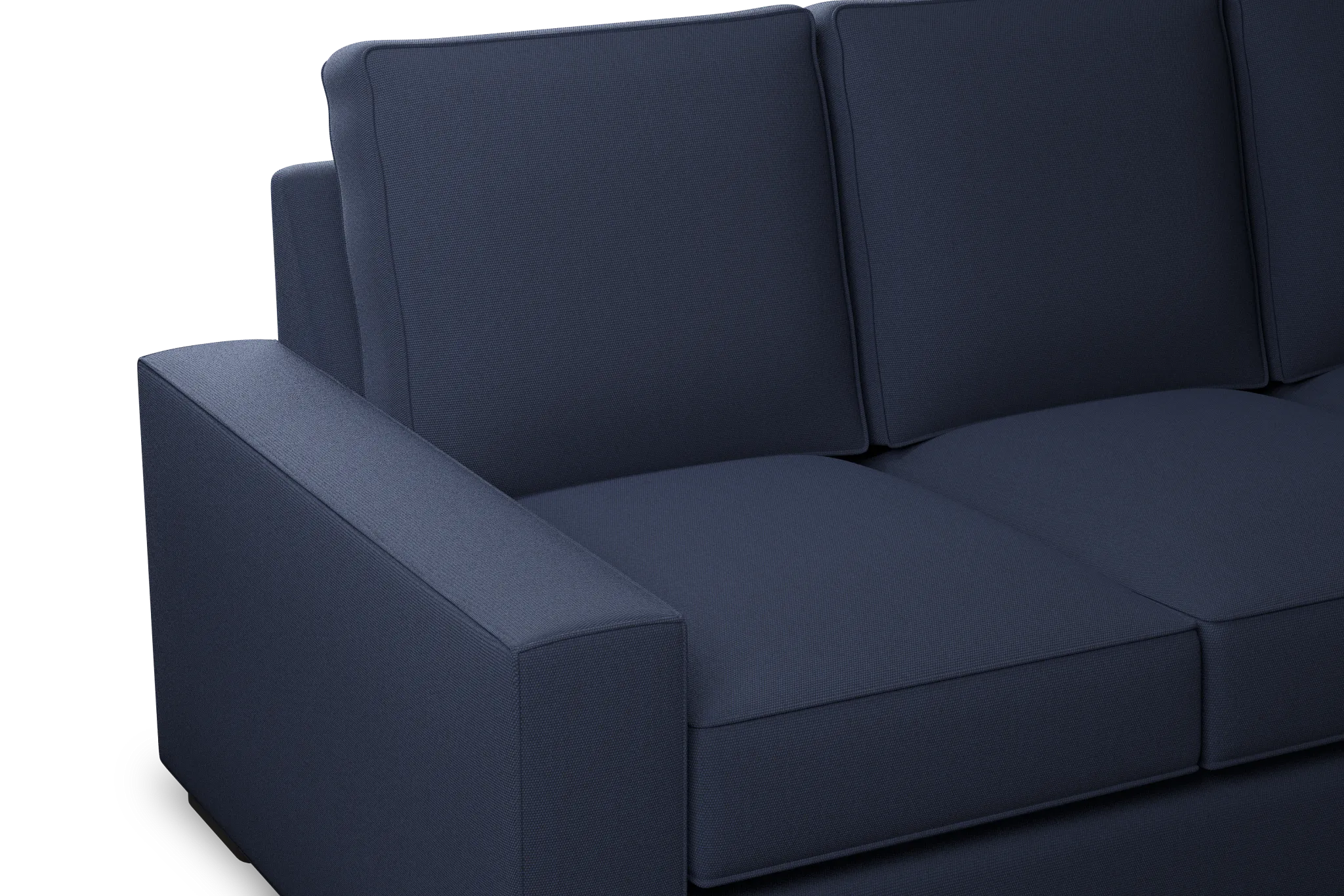 Edgewater Peyton Dark Blue 84" Sofa W/ 3 Cushions