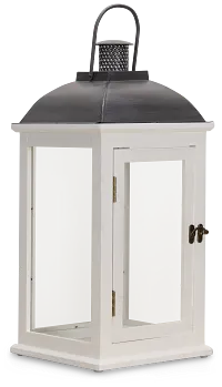 Greensville White Large Lantern