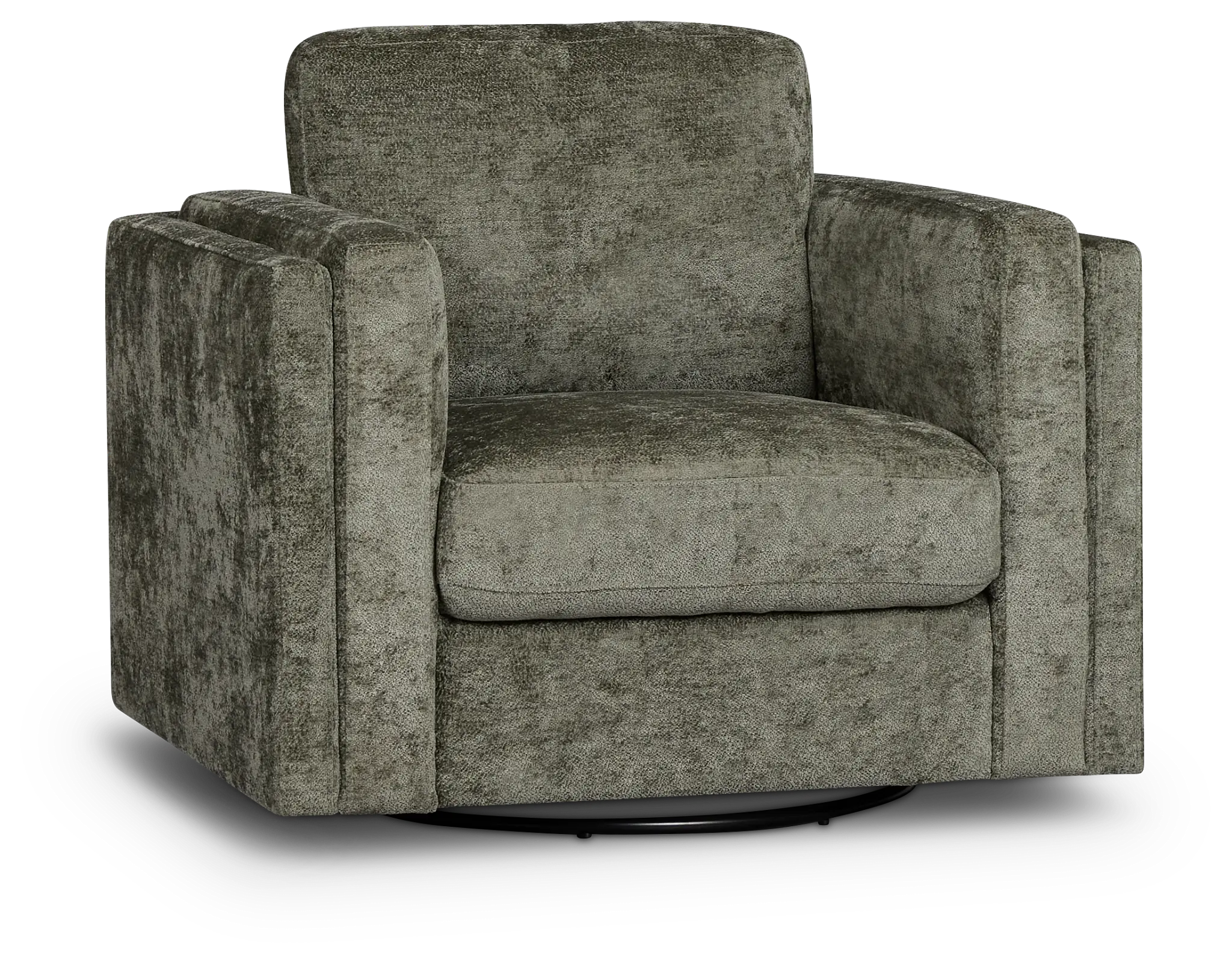 Farren Dark Green Fabric Swivel Chair Farren Dark Green Fabric Swivel Chair