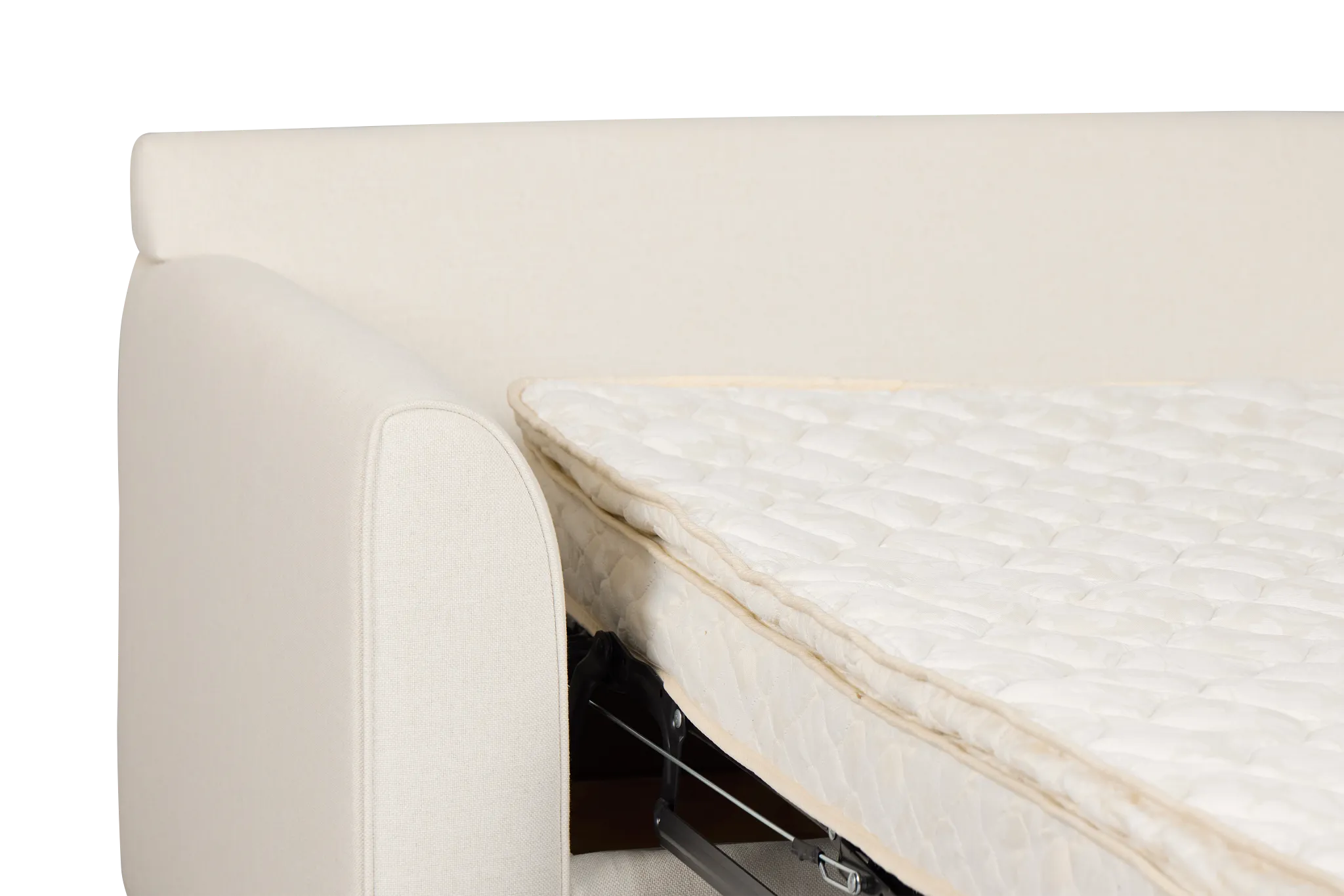 Tate Light Beige Fabric Innerspring Sleeper