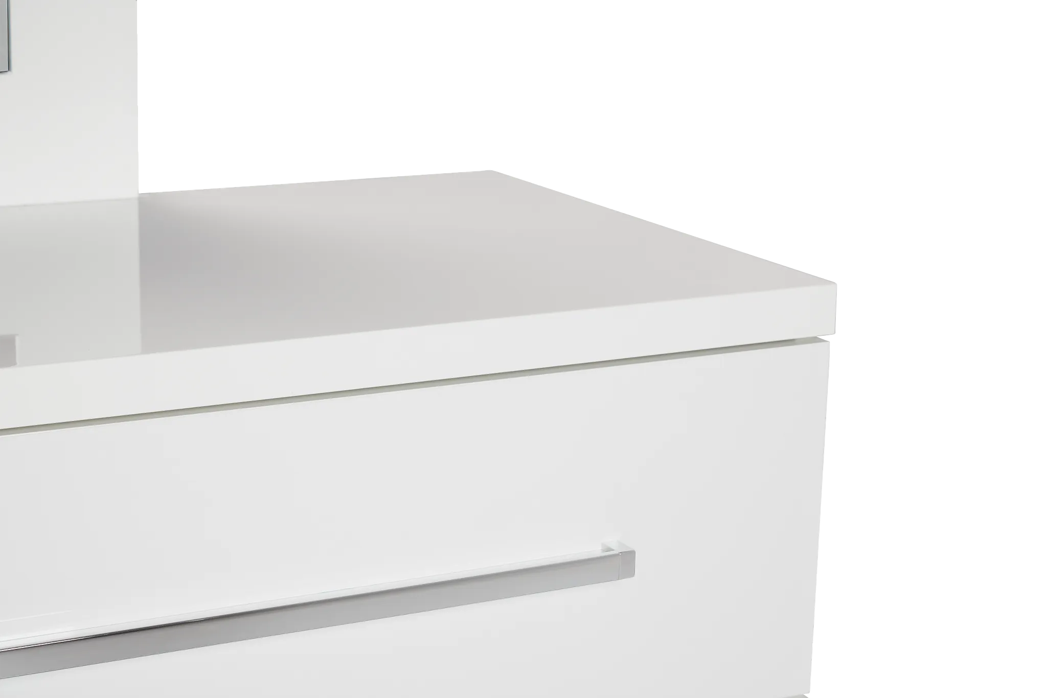 Verona White Dresser & Mirror