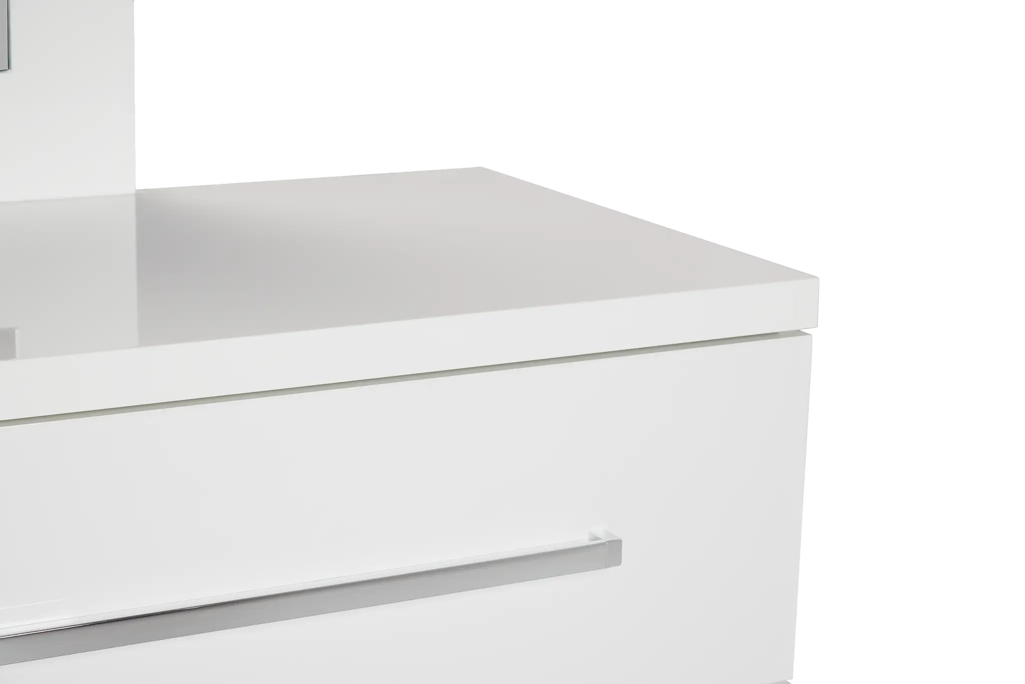 Verona White Dresser & Mirror Verona White Dresser & Mirror