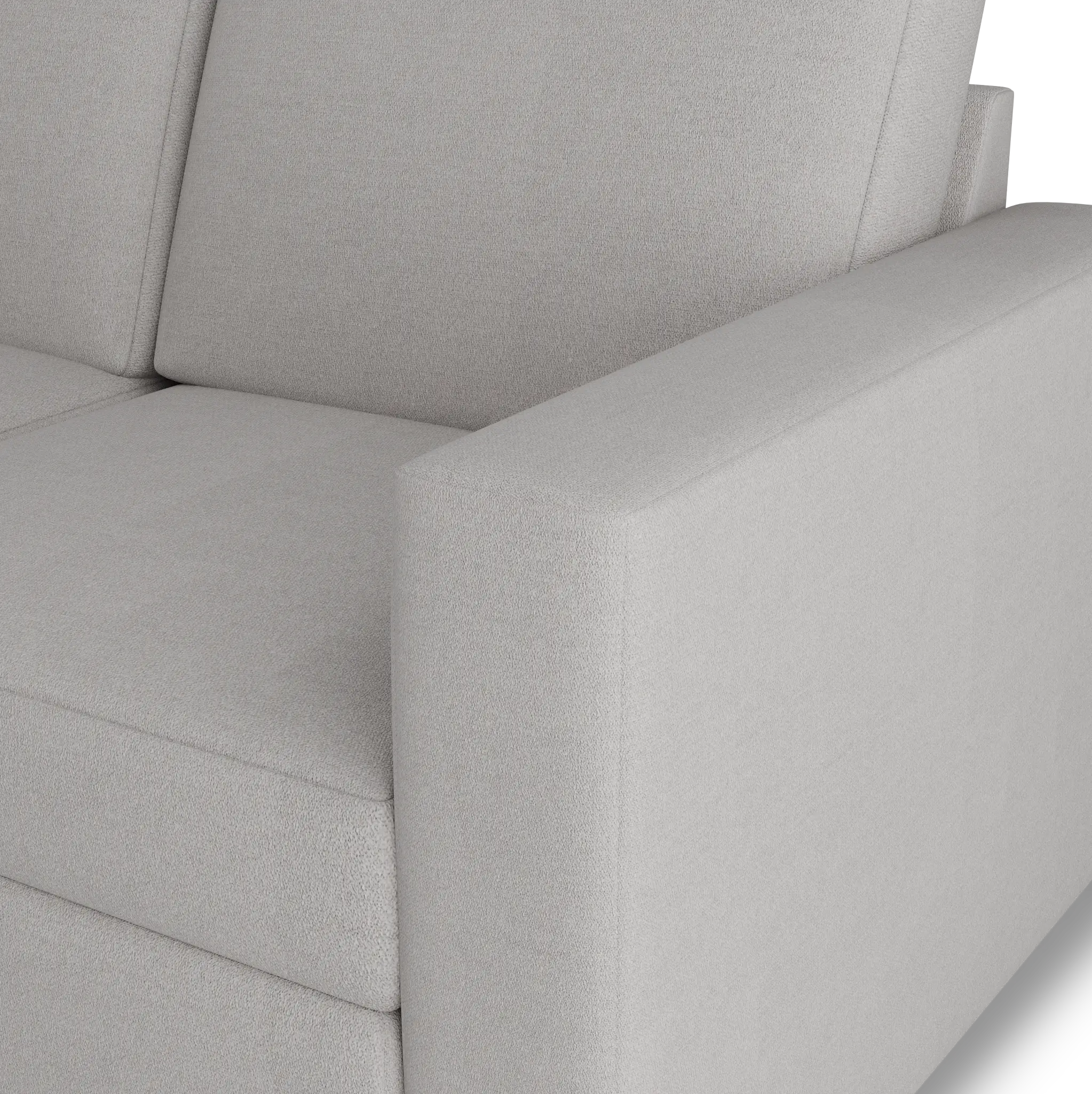 Citymod Light Gray Fabric Small Two-arm Sectional Citymod Light Gray Fabric Small Two-arm Sectional