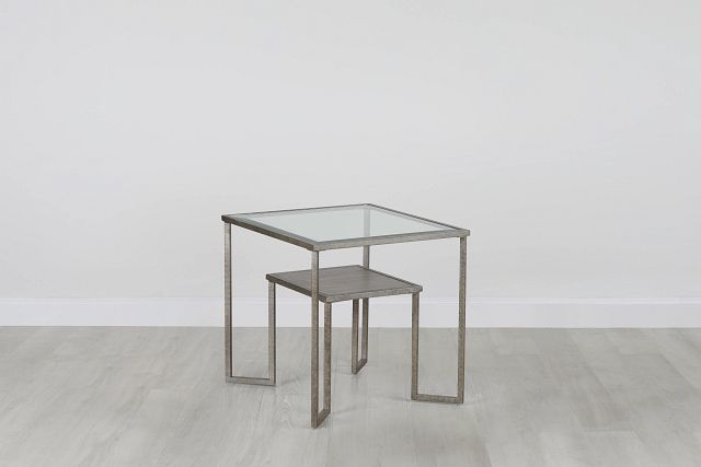 Bendishaw Metal Rectangular End Table