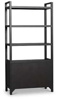 Pacific Black Woven Bookcase
