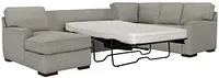 Austin Gray Fabric Left Chaise Innerspring Sleeper Sectional
