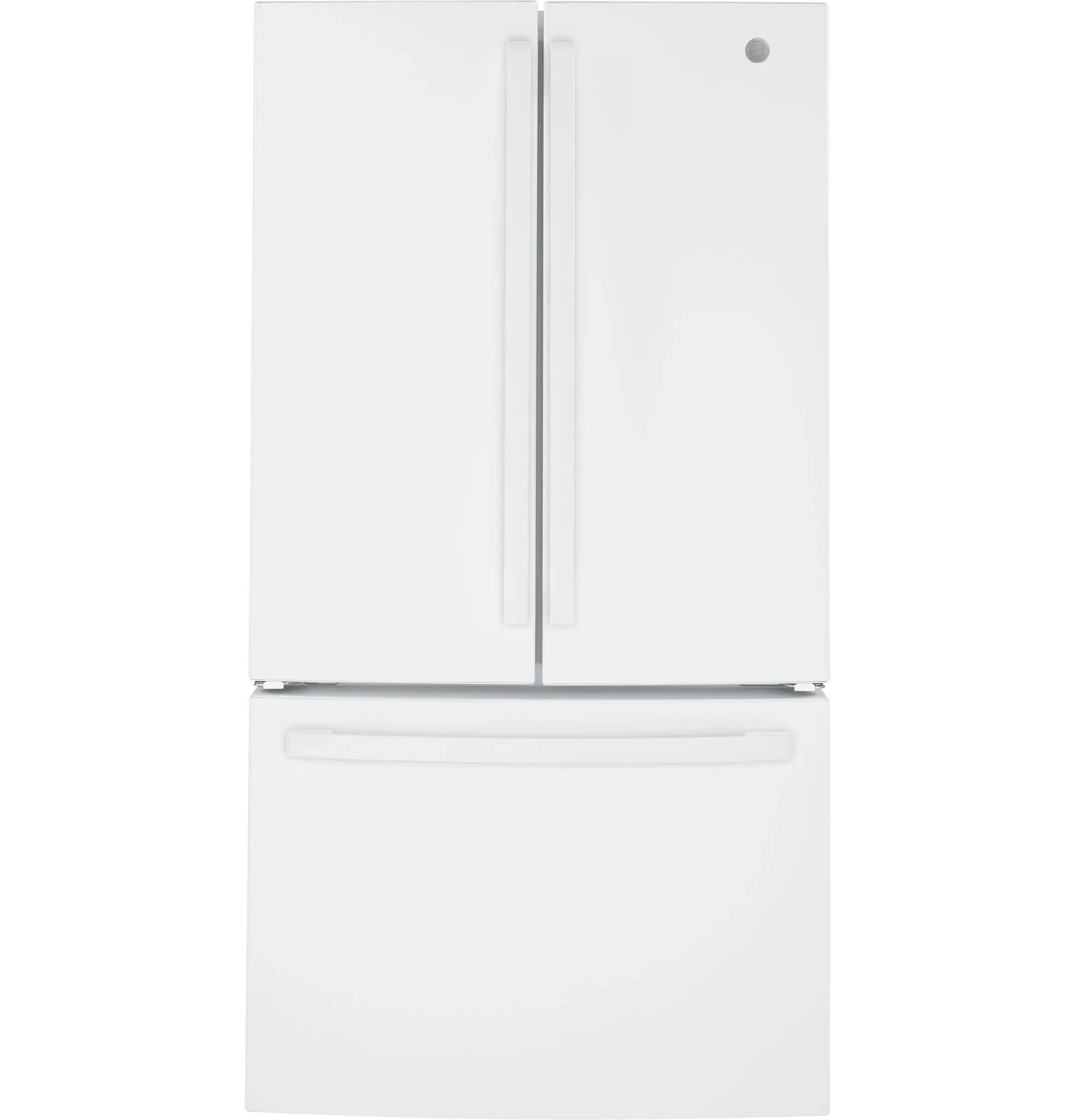 Ge 27 Series White Bottom Freezer Refrigerator