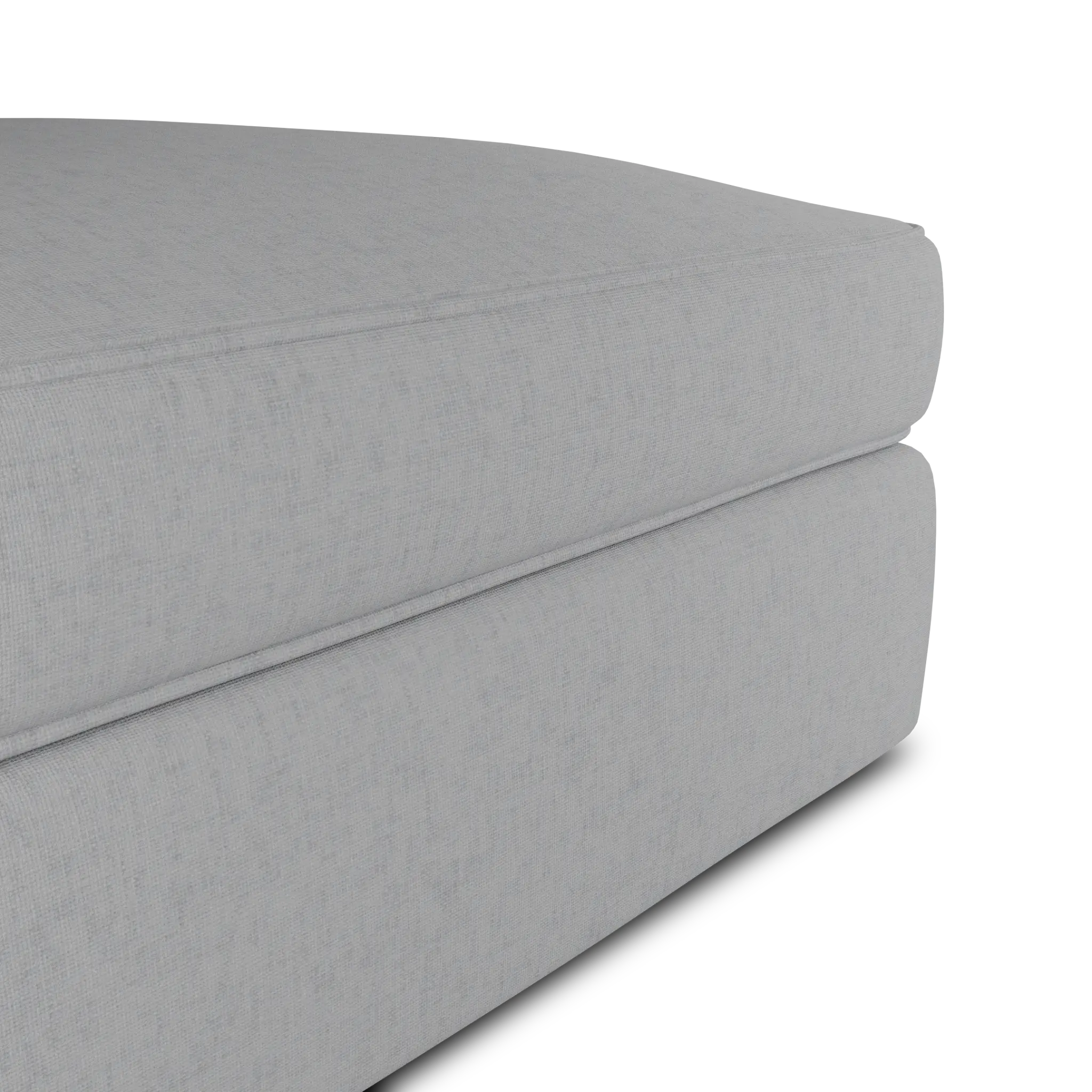 Siesta Delray Pewter Fabric Ottoman Siesta Delray Pewter Fabric Ottoman