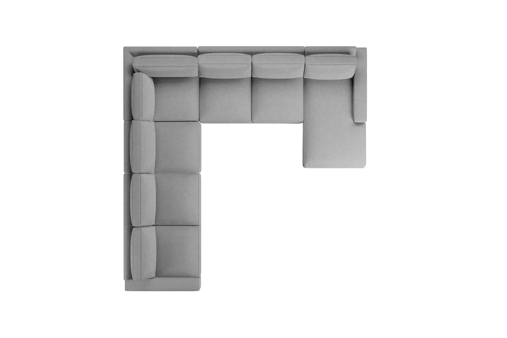 Edgewater Suave Gray Large Right Chaise Sectional Edgewater Suave Gray Large Right Chaise Sectional