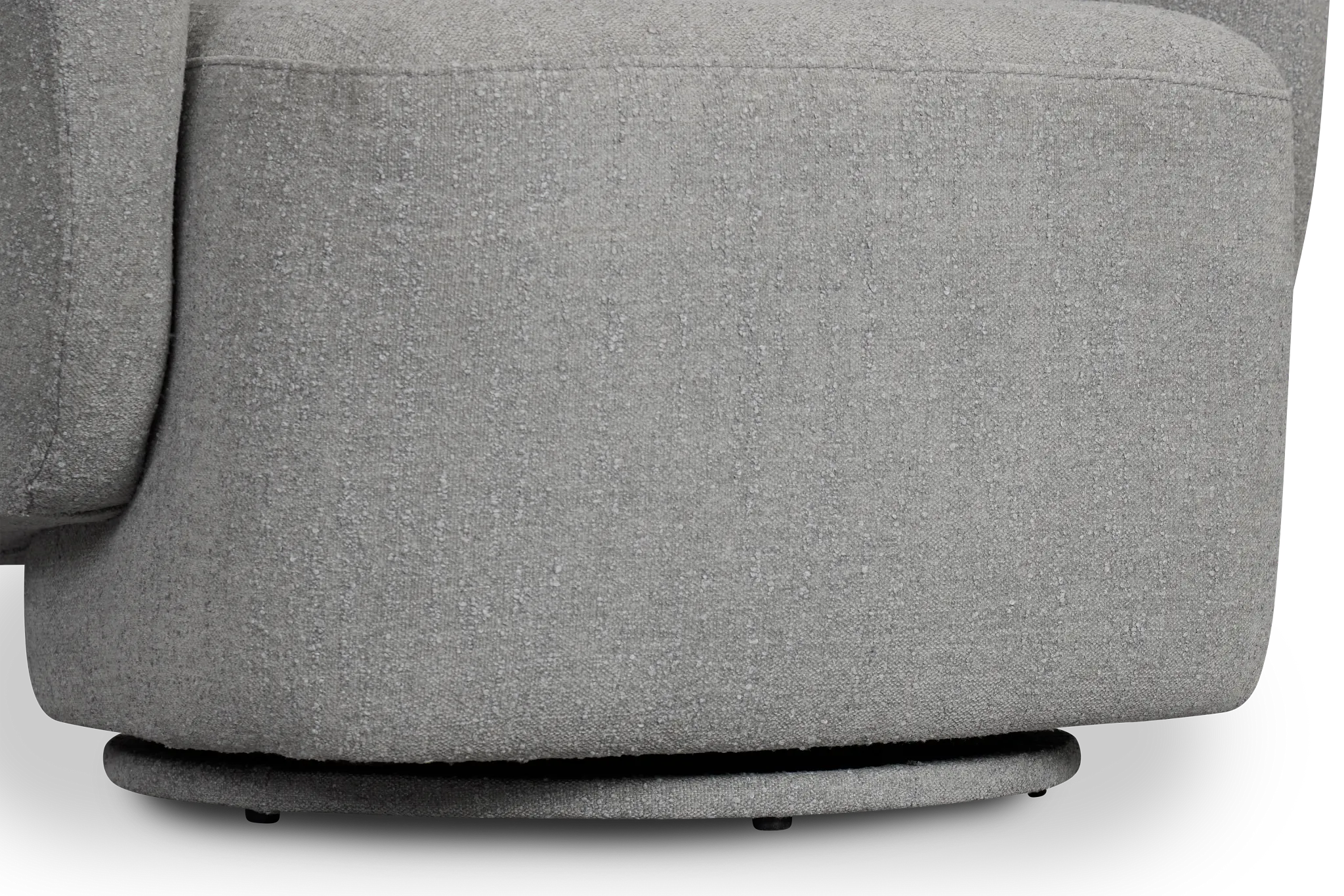 Celeste Light Gray Fabric Swivel Accent Chair