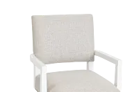 Newport Beige Wood Upholstered Desk Chair