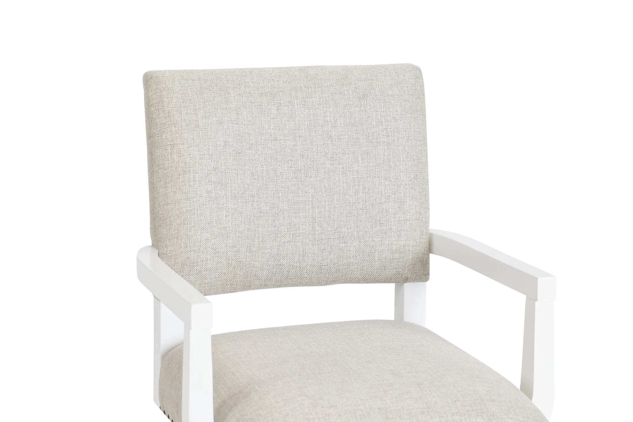Newport Beige Wood Upholstered Desk Chair