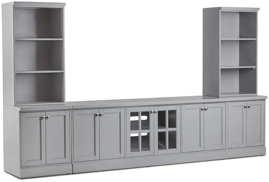 Newport Gray Large Entertainment Wall Newport Gray Large Entertainment Wall