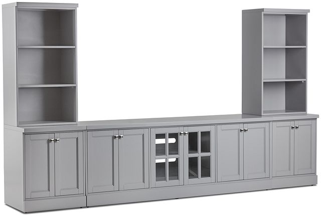 Newport Gray Large Entertainment Wall