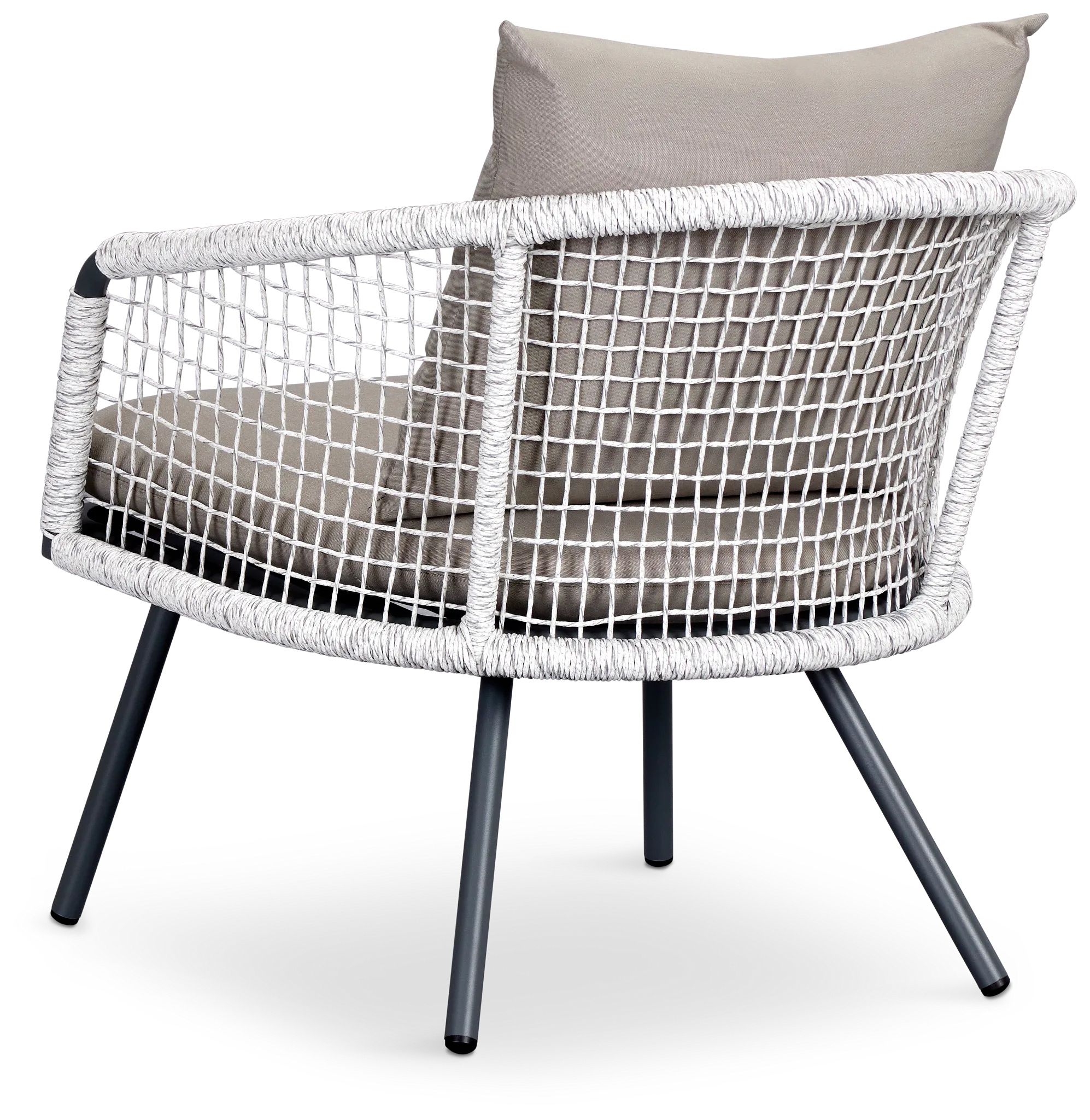 Malaga Gray Woven Arm Chair