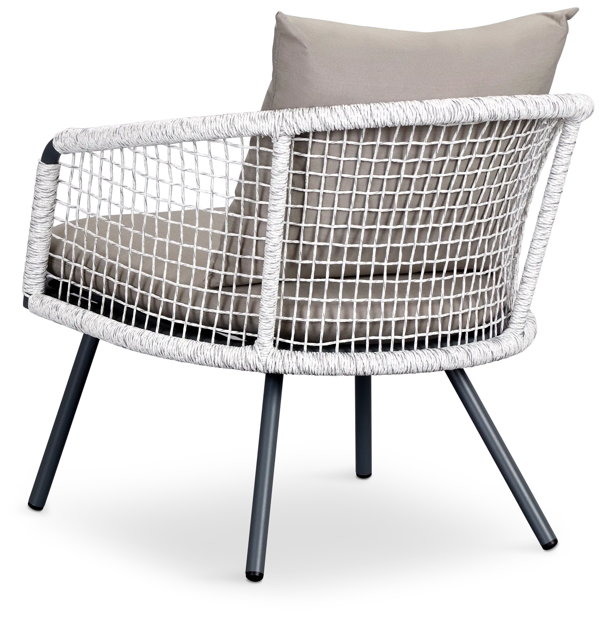 Malaga Gray Woven Arm Chair Malaga Gray Woven Arm Chair