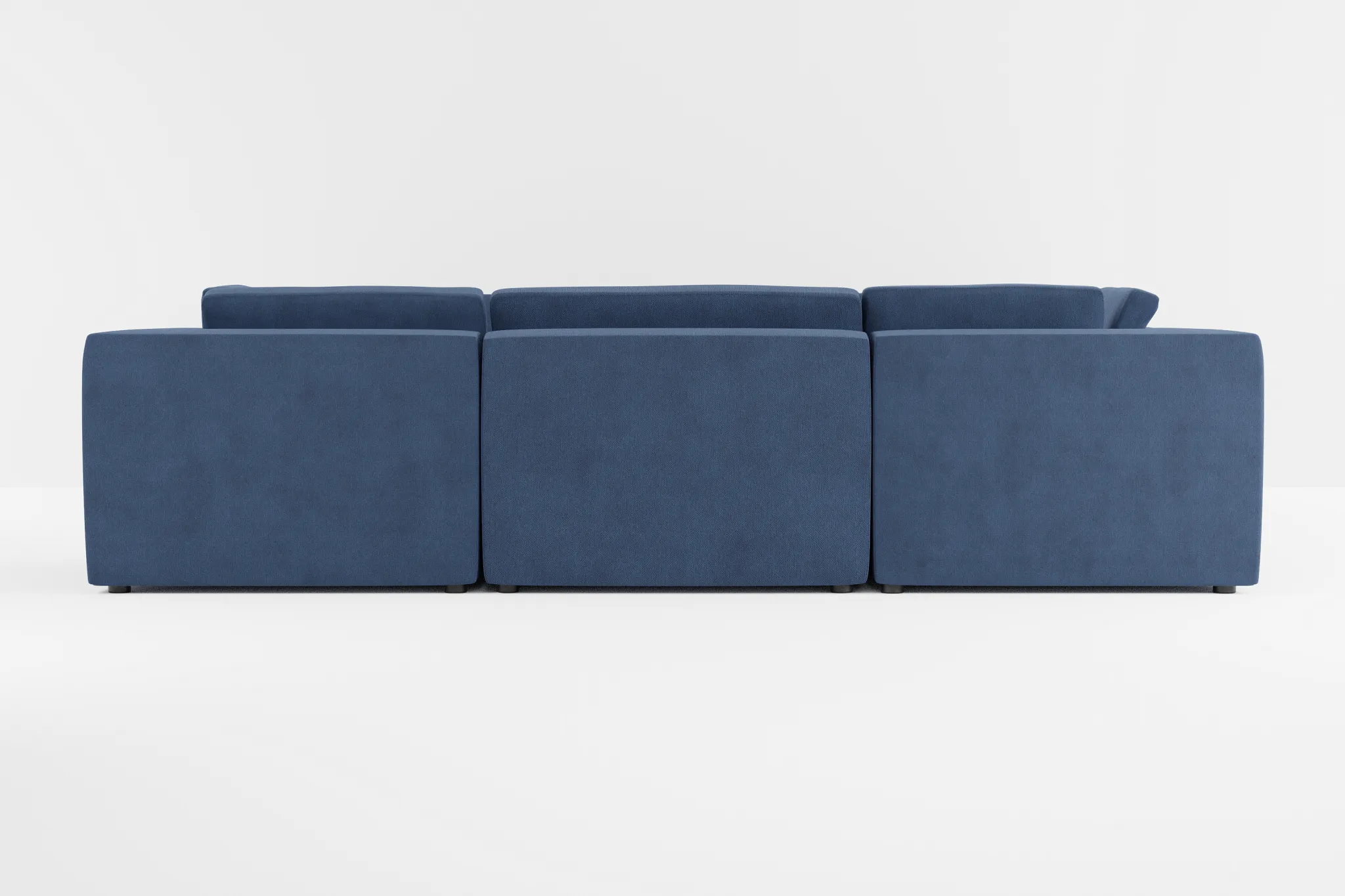 Destin Revenue Dark Blue Fabric 8-piece Modular Sectional