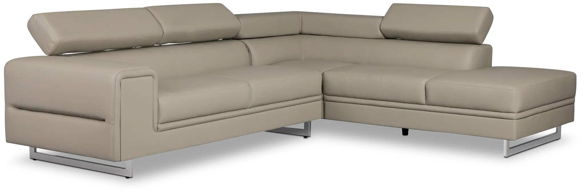 Drew Gray Micro Right Chaise Sectional Drew Gray Micro Right Chaise Sectional