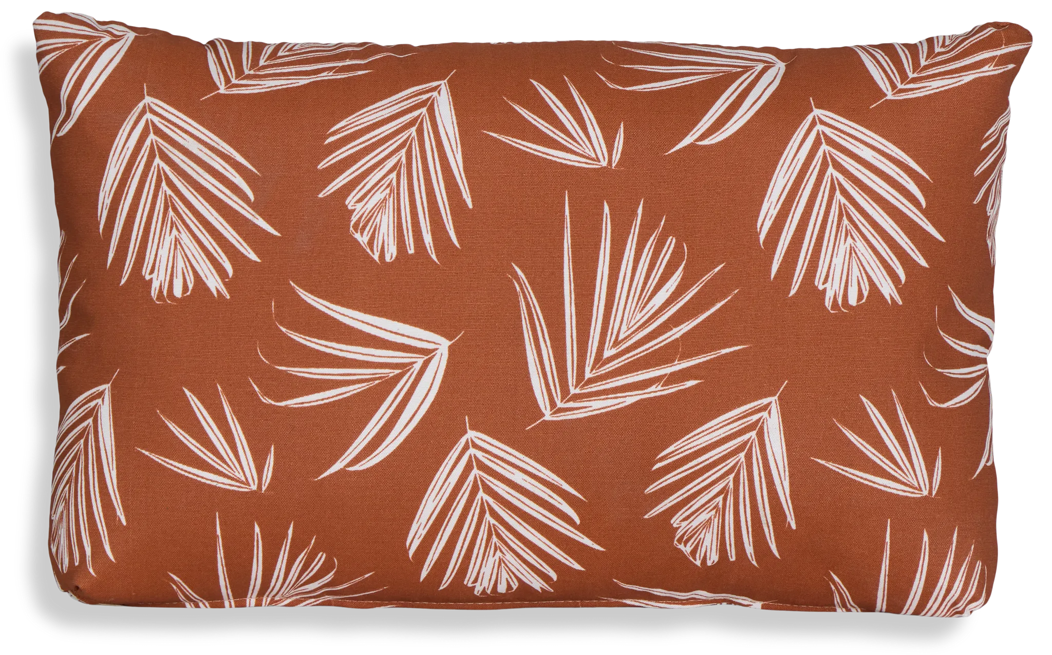 Shade Dark Orange Lumbar Indoor/outdoor Accent Pillow