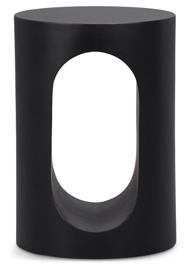 Kylani Black Round End Table