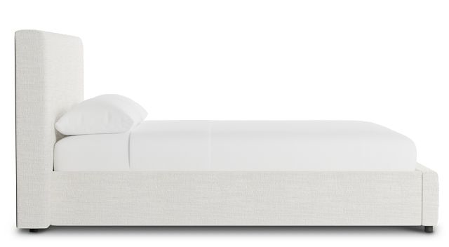 Grayton Maguire Ivory 44" Upholstered Platform Bed