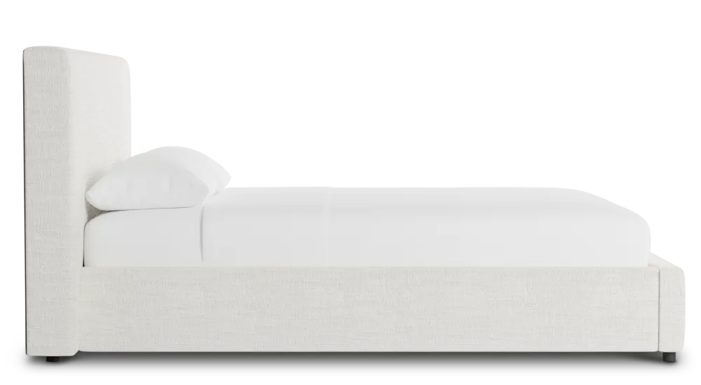 Grayton Maguire Ivory 44" Upholstered Platform Bed