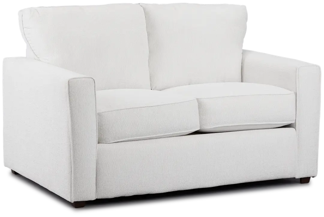 Avalon White Fabric Loveseat Avalon White Fabric Loveseat