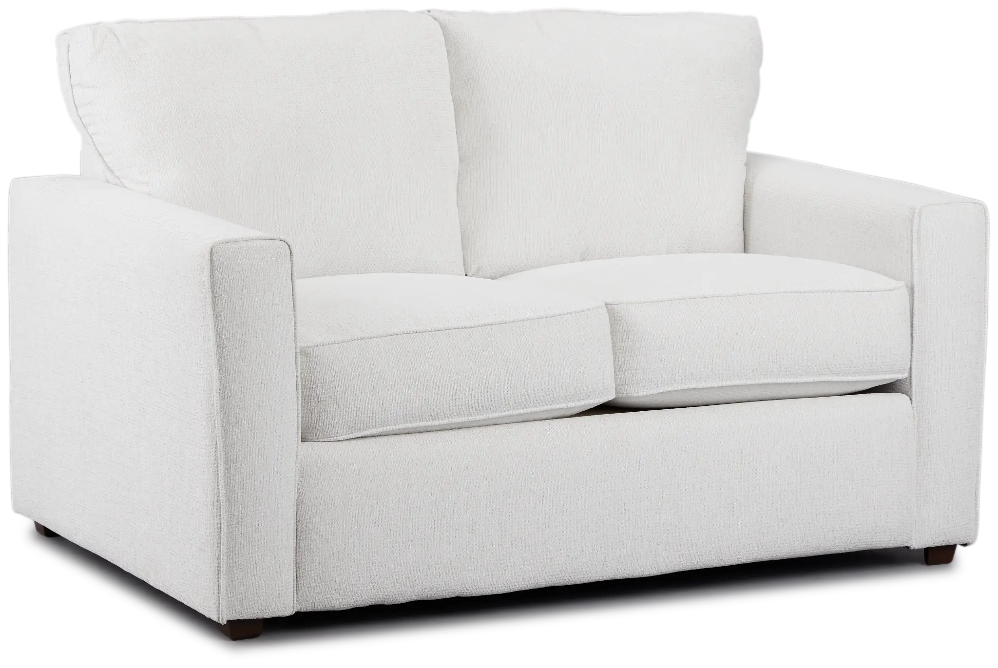 Avalon White Fabric Loveseat Avalon White Fabric Loveseat