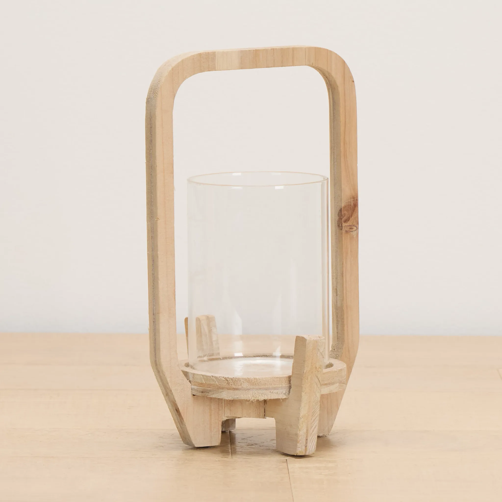 Lenora Beige Small Candle Holder