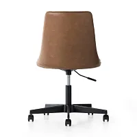 Four Hands Lucco Brown Leather Upholstered Desk Chair