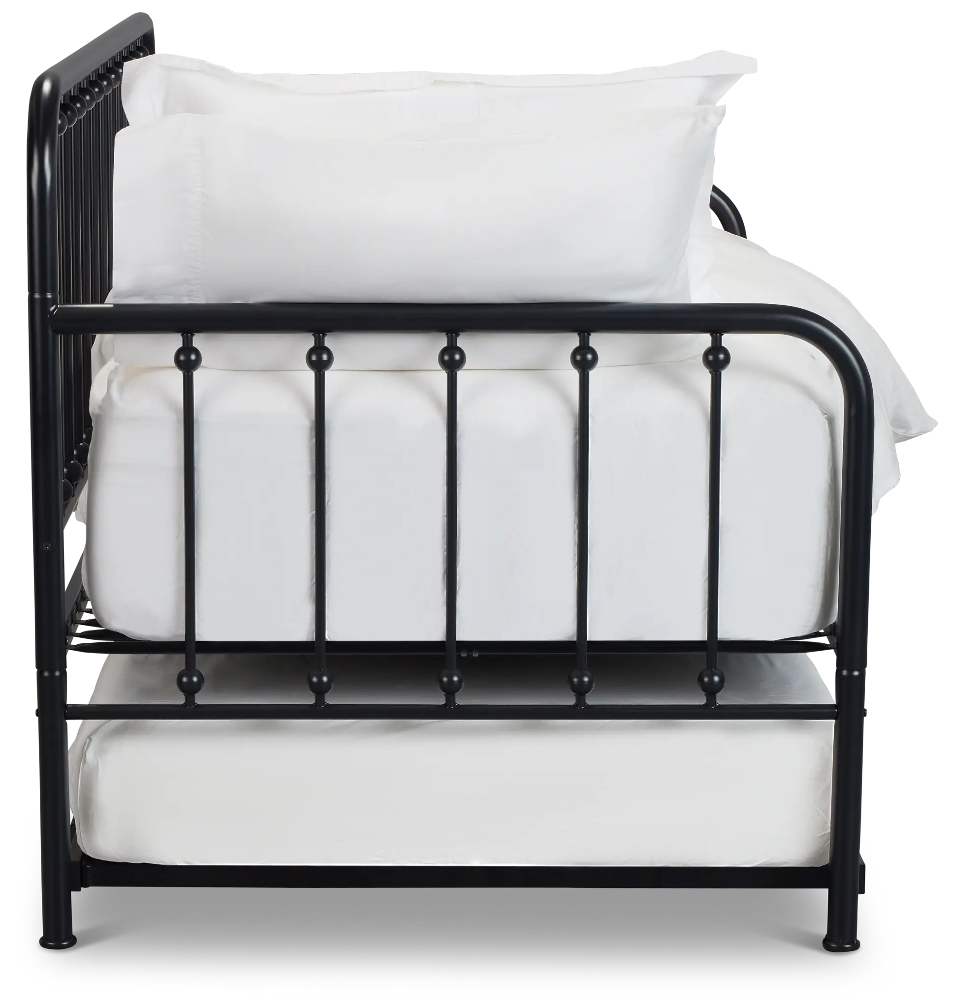 Rory Black Metal Trundle Daybed Rory Black Metal Trundle Daybed