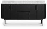 Nomad Black 72" Double Bathroom Vanity