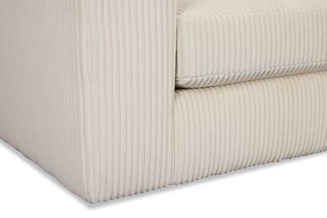 Charlie Ivory Fabric Right Chaise Sectional