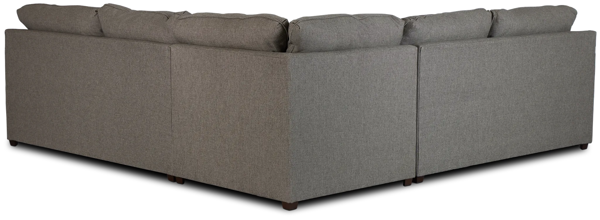 Asheville Brown Fabric Two-arm Right Innerspring Sleeper Sectional