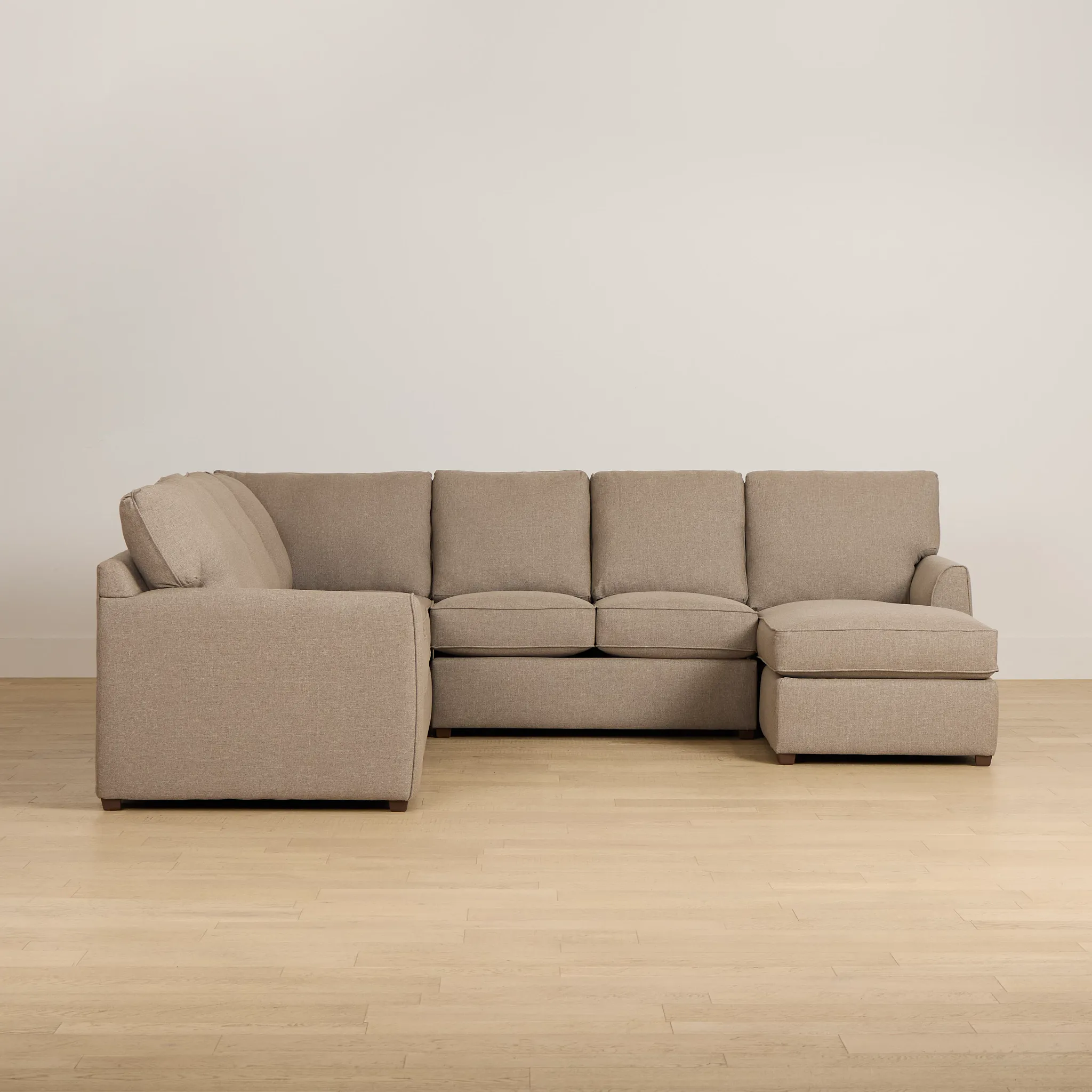 Tate Brown Fabric Medium Right Chaise Sectional