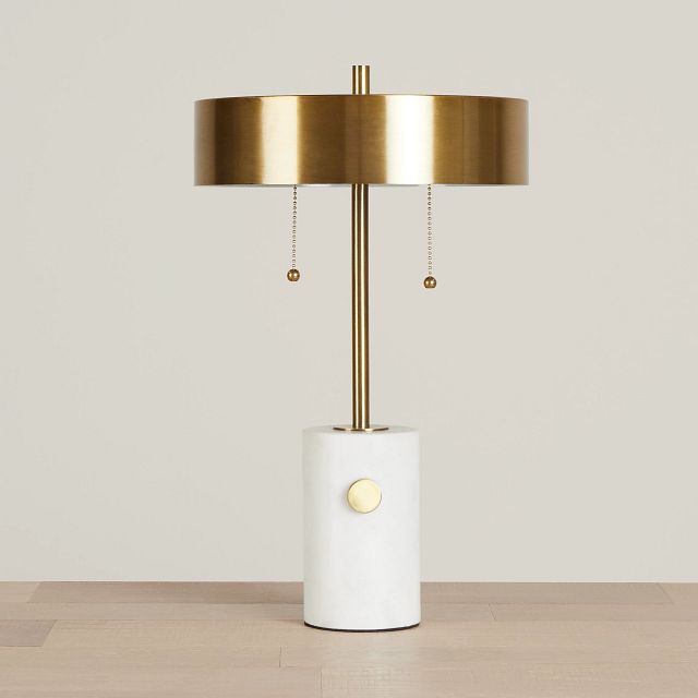 Navo Gold Metal Table Lamp
