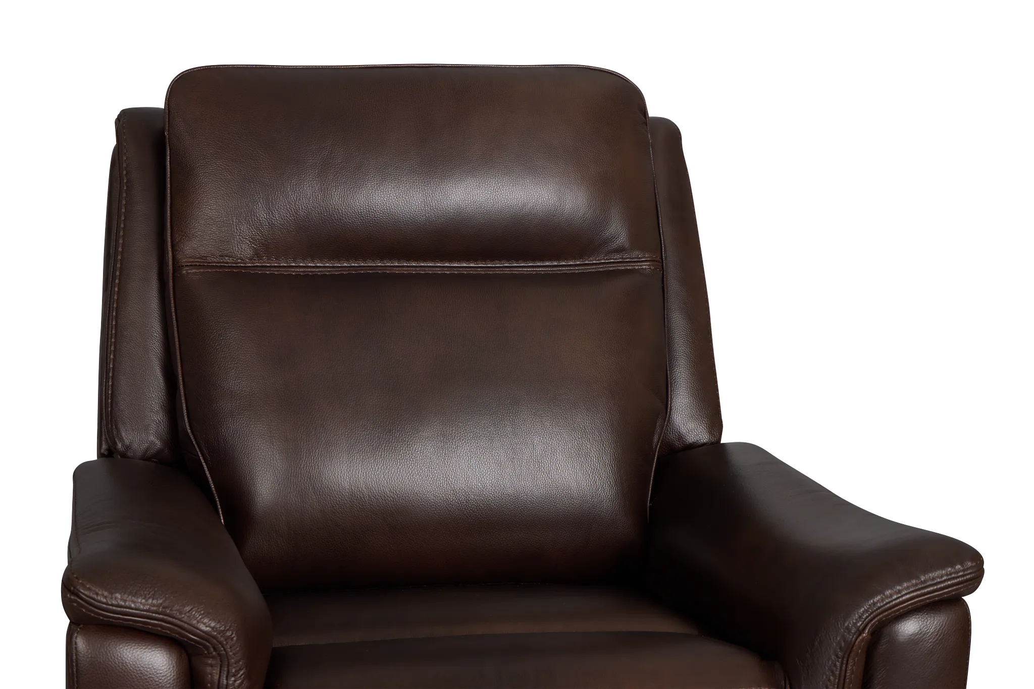 Aiden Brown Leather Swivel Glider Recliner
