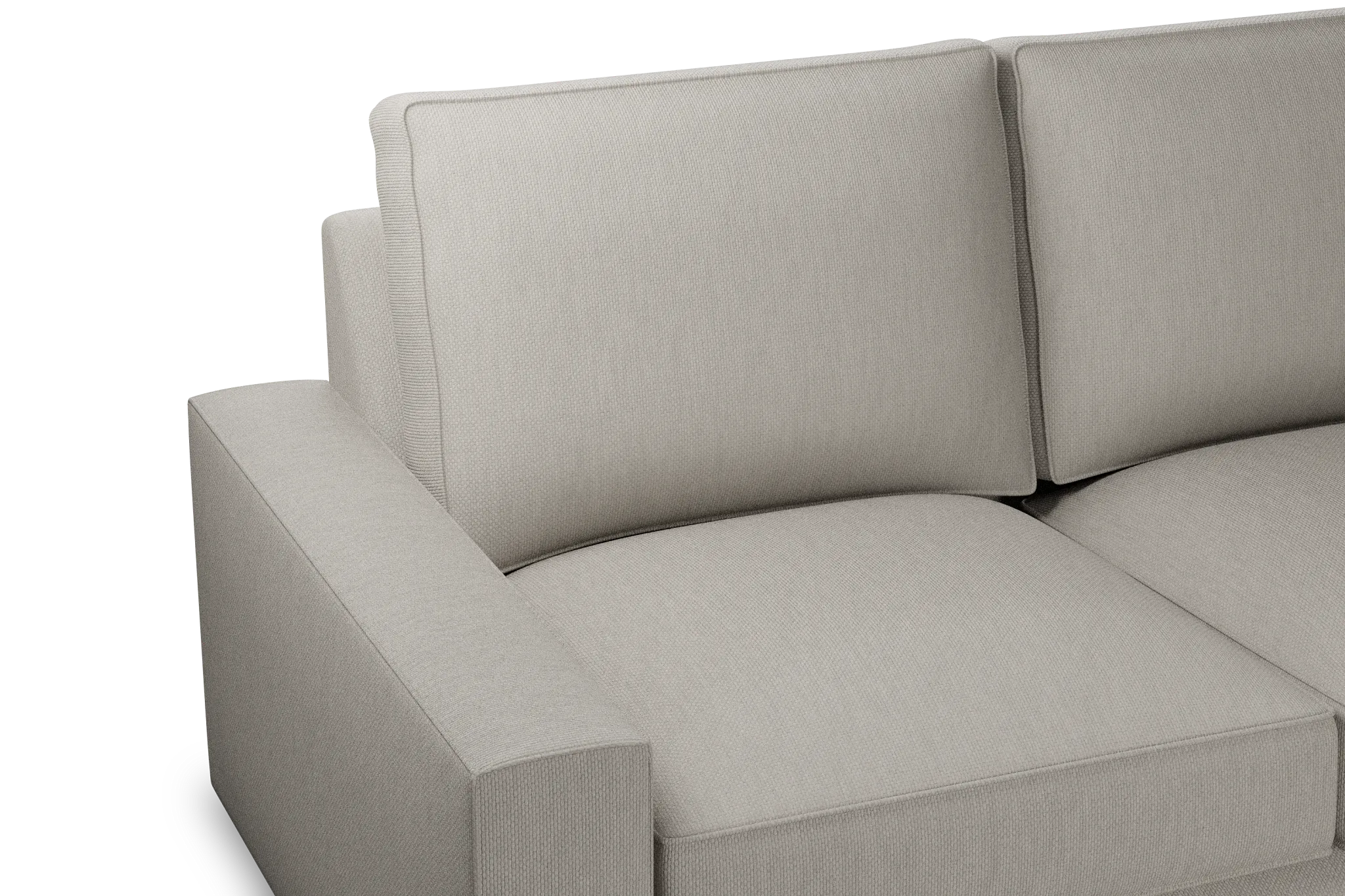 Edgewater Revenue Beige Medium Two-arm Sectional