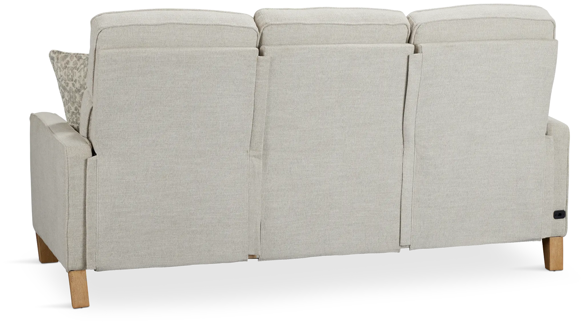 Bayside Light Beige Fabric Power Reclining Sofa Bayside Light Beige Fabric Power Reclining Sofa